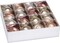 16pcs Christmas Sparkling Ball Ornaments (Rose Gold & Champagne) - 12.8 x 12.8 x 3.15 inches